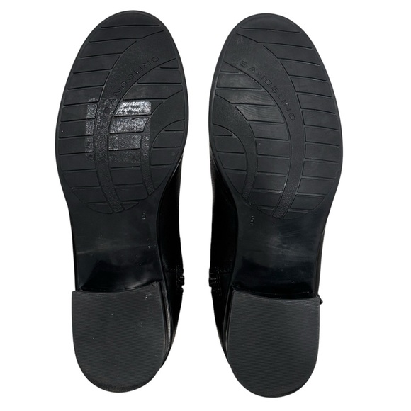 NWOT Bandolino Carlotta Riding Boots Leather Size 5M Black Cognac Zipper - Picture 12 of 12